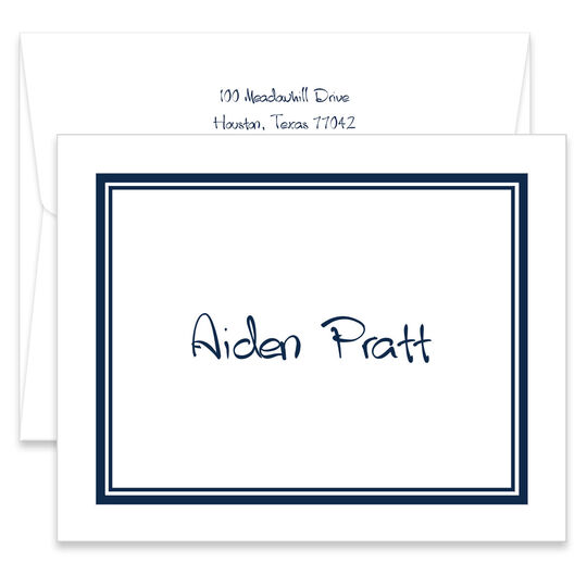 Mandalay Folded Note Cards - Raised Ink